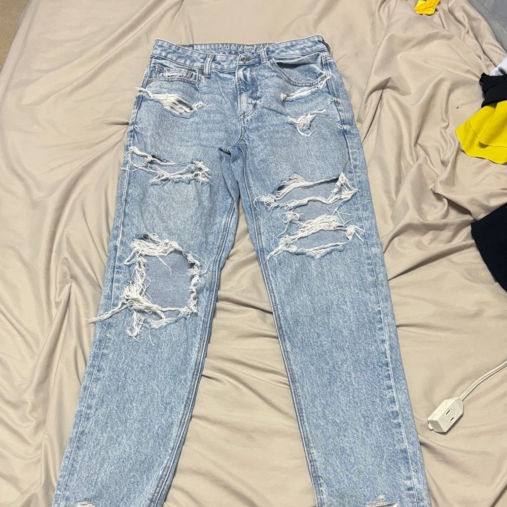 American Eagle Outfitters Light Blue High Rise Jeans